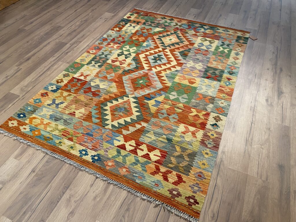 Handwoven Afghan Kelim - Image 3