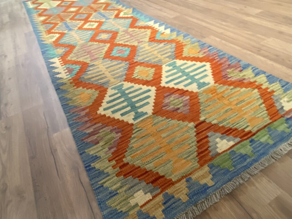 Handwoven Afghan Kelim Hallmatta - Image 3