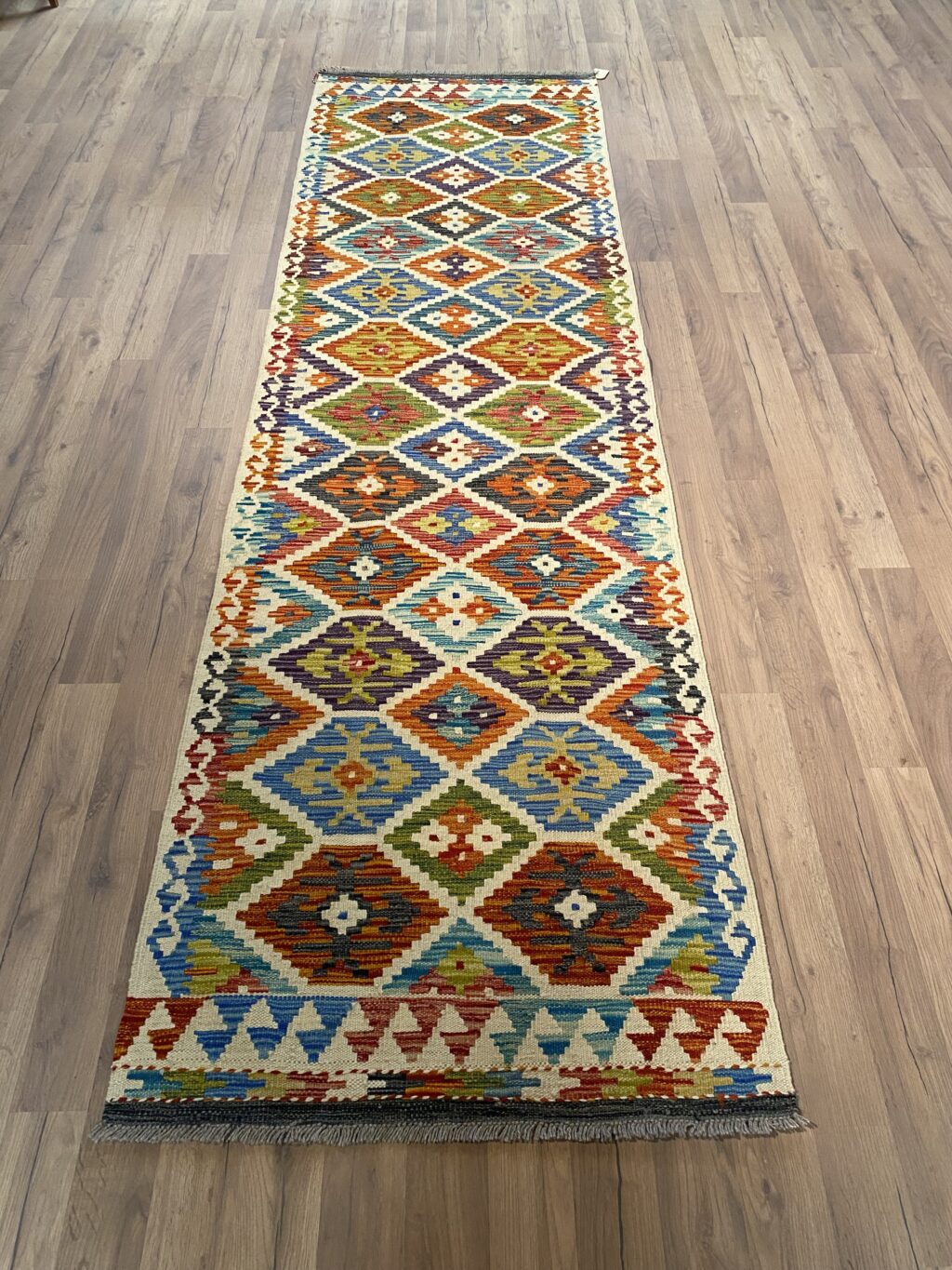 Handwoven Afghan Kelim Hallmatta - Image 2