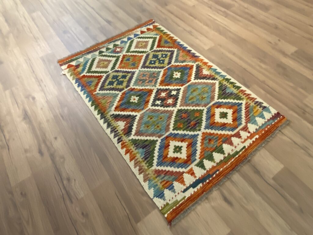 Handwoven Afghan Kelim Hallmatta - Image 2