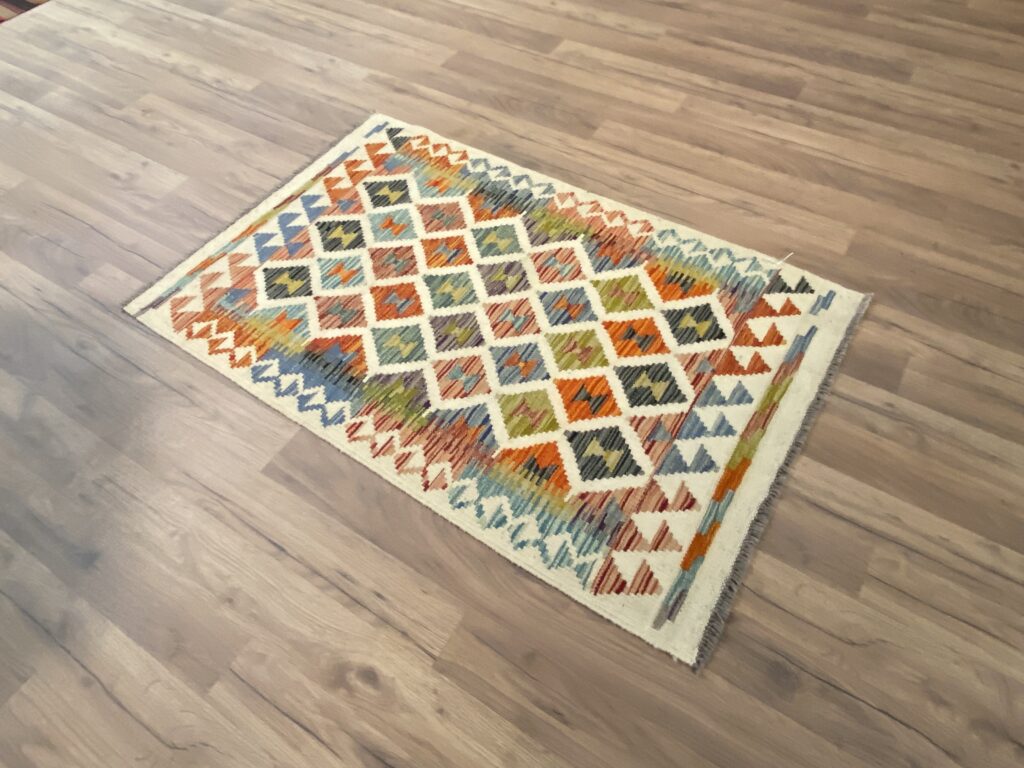 Handwoven Afghan Kelim Hallmatta - Image 2