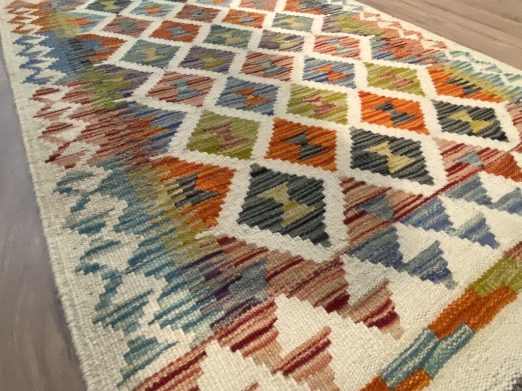 Handwoven Afghan Kelim Hallmatta - Image 3