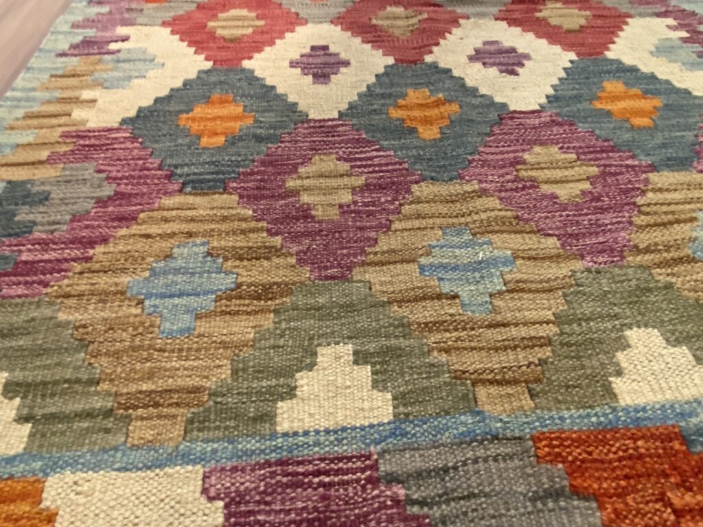 Handwoven Afghan Kelim Hallmatta - Image 3