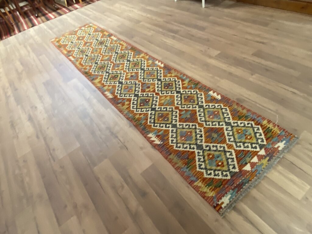 Handwoven Afghan Kelim Hallmatta - Image 2