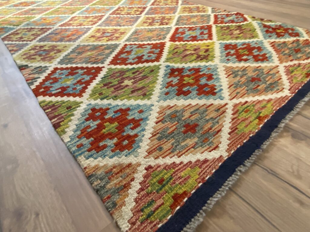 Handwoven Afghan Kelim Hallmatta - Image 3