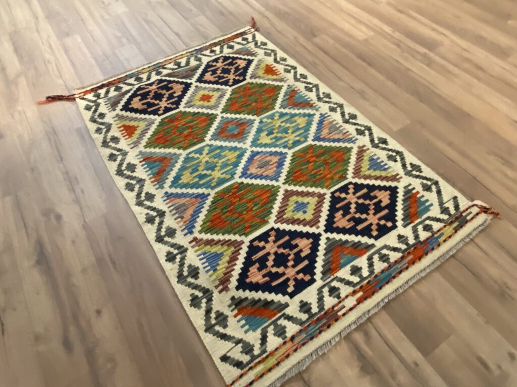 Handwoven Afghan Kelim Hallmatta - Image 2
