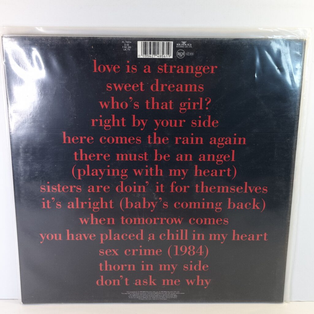Eurythmics – Greatest Hits - Image 2
